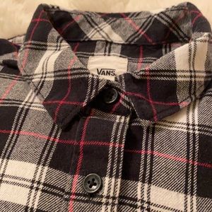 Vans Women’s Black and White Flannel